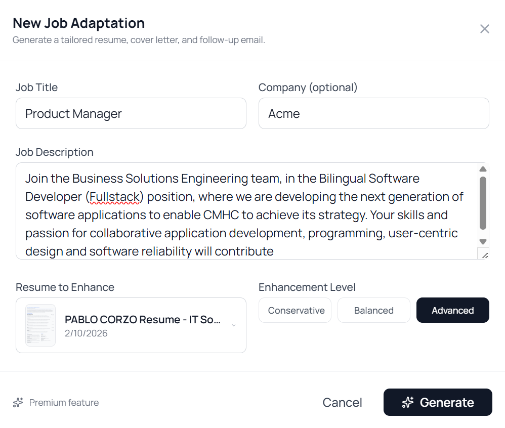 ATS Resume Checker & AI CV Optimizer | CVAdapt